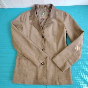 A Emporio Collezione Women's Suede Jacket Size M (Estimated)